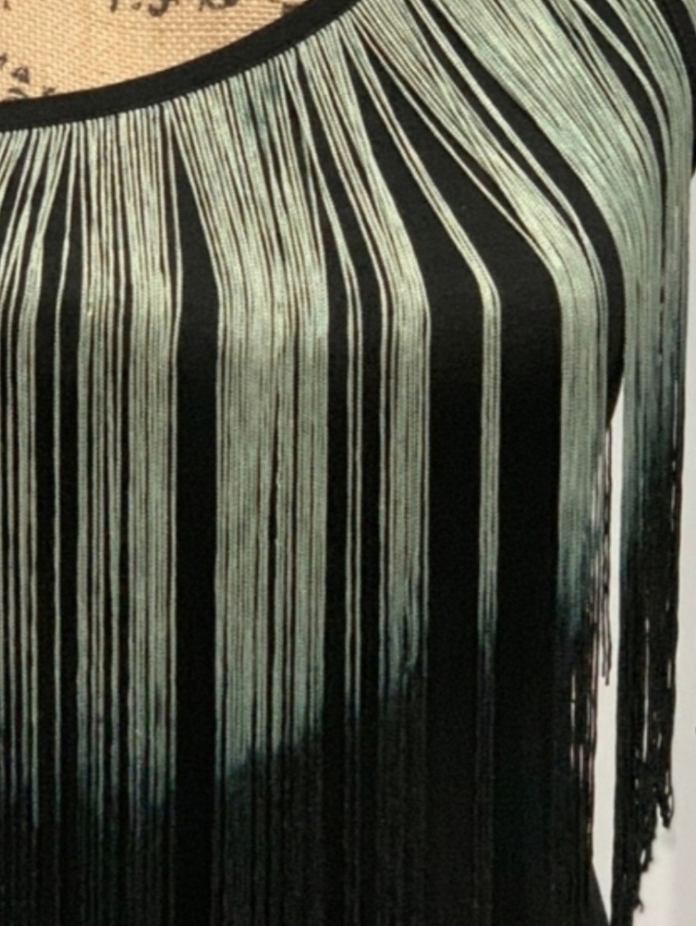 Zara One Shoulder Fringe Dress - Picture 6 of 7